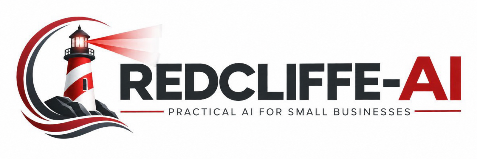 Redcliffe-AI Lighthouse Logo Banner